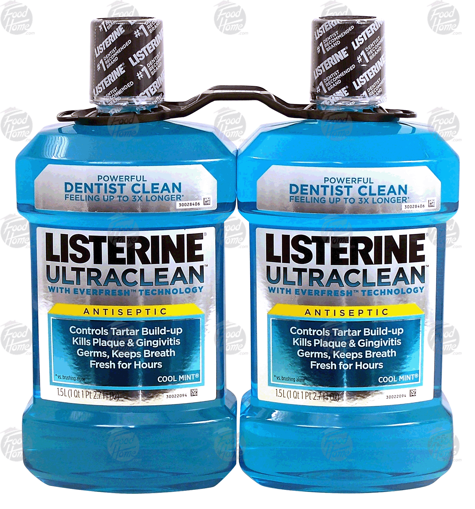 Listerine Ultra Clean antiseptic cool mint mouthwash, each bottle is 1.5-liter Full-Size Picture